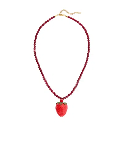 Jennifer Behr Beaded Necklace In Red