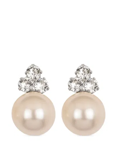 Jennifer Behr Belen Crystal Earrings In Silver