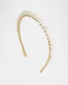 Jennifer Behr Belladonna Headband In Pearl