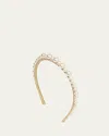 Jennifer Behr Belladonna Headband In Pearl