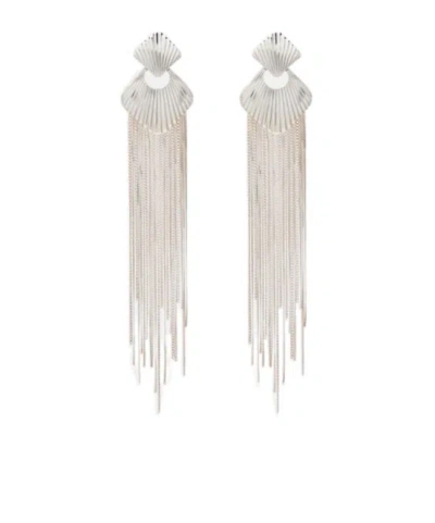 Jennifer Behr Blythe Drop Earrings In Gray