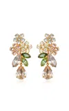 Jennifer Behr Bouquet 18k Gold-plated Crystal Earrings In Gold