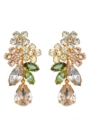 Jennifer Behr Bouquet 18k Gold-plated Crystal Earrings In Gold