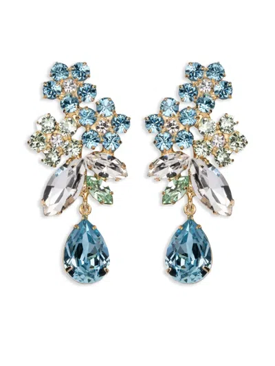 Jennifer Behr Bouquet Earrings In Blue