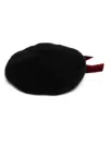 Jennifer Behr Bow Beret In Black