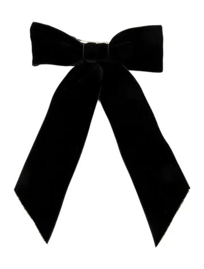 Pre-owned Jennifer Behr Bow Hair Clip In Black