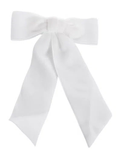 Pre-owned Jennifer Behr Bow Hair Clip W/tags In White