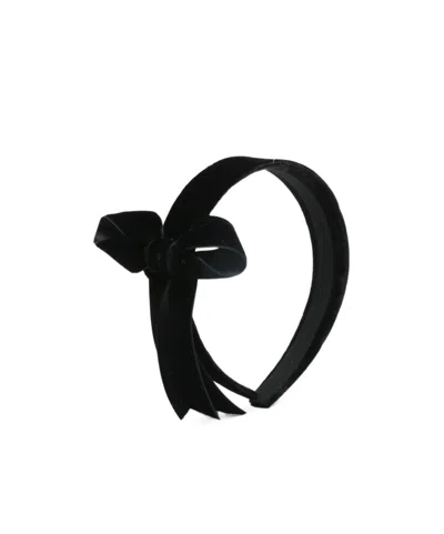 Jennifer Behr Bow Headband In Black