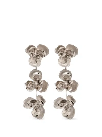 Jennifer Behr Braelynn Floral Drop Earrings In Metallic