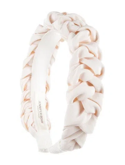 Pre-owned Jennifer Behr Braided Accent Headband In Neutrals