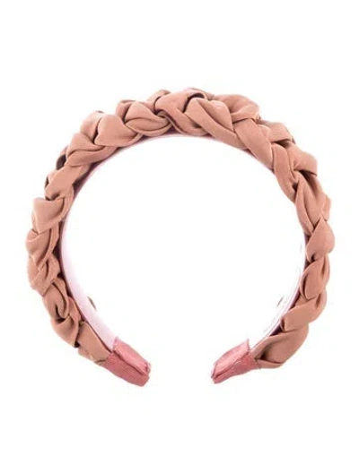 Pre-owned Jennifer Behr Braided Headband In Green