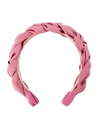 Pre-owned Jennifer Behr Braided Headband In Pink