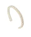Jennifer Behr Bria Headband In Pearl