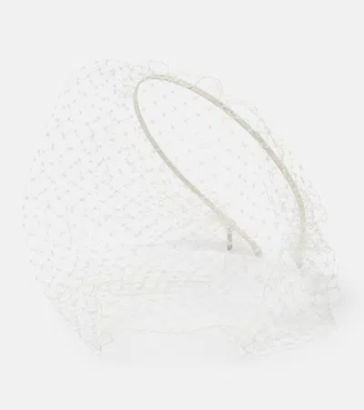 Jennifer Behr Bridal Voilette Headband In Cream