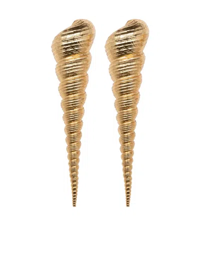 Jennifer Behr Bronte Brushed-finish Earrings In Gold