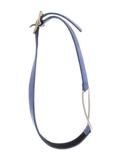 Pre-owned Jennifer Behr Buckle Headband In Blue