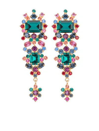Jennifer Behr Cadence Earrings In Green