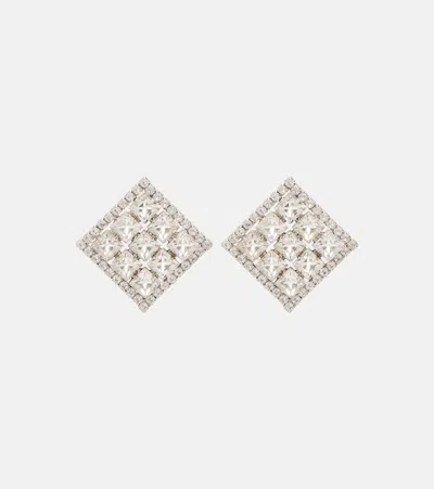 Jennifer Behr Camilla Crystal-embellished Earrings In Silver