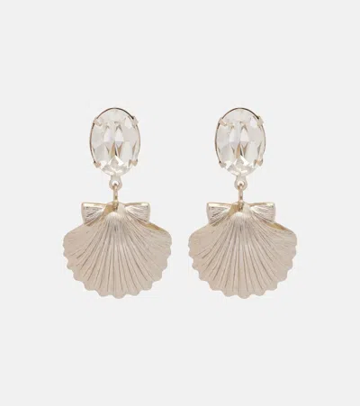 Jennifer Behr Capesante Embellished Drop Earrings In Silver