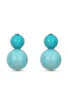 Jennifer Behr Cara Gold-tone Turquoise Earrings In Blue