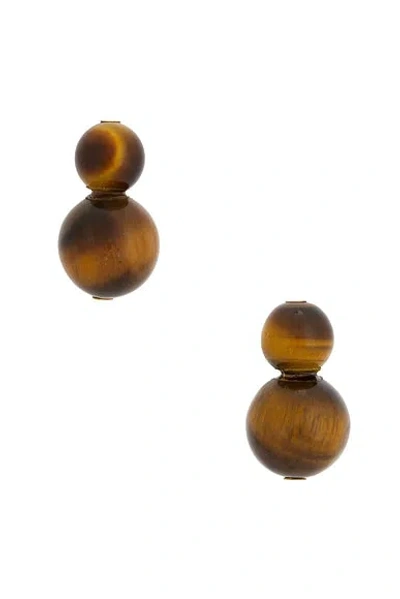 Jennifer Behr Cara Earrings In Brown