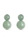 Jennifer Behr Cara Earrings In Green