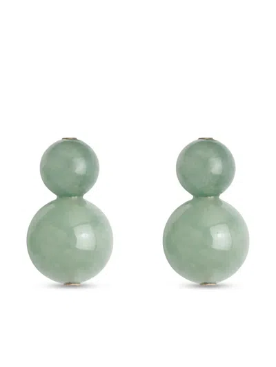 Jennifer Behr Cara Earrings In Green