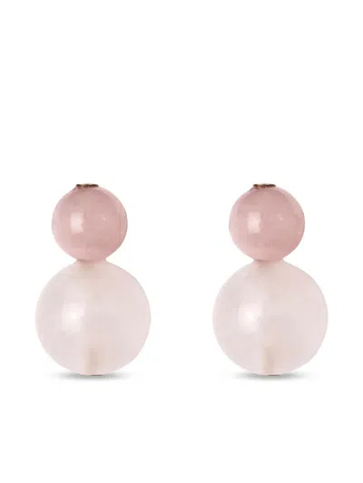 Jennifer Behr Cara Earrings In Pink