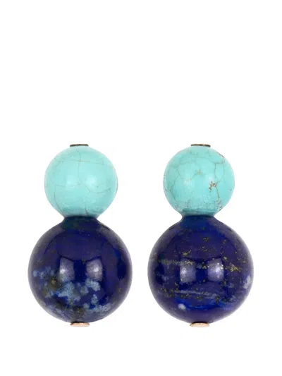 Jennifer Behr Cara Lapis Lazuli Earrings In Blue