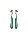Jennifer Behr Caroline Teardrop Earrings In Green