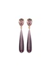 Jennifer Behr Caroline Teardrop Earrings In Purple
