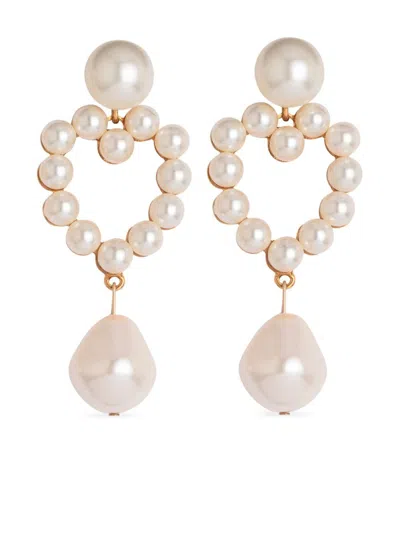 Jennifer Behr Casey Earrings In White