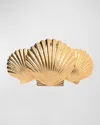 Jennifer Behr Caspian Shell Design Barrette In Gold