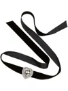 Jennifer Behr Cassidy Ribbon Hair Tie In Black