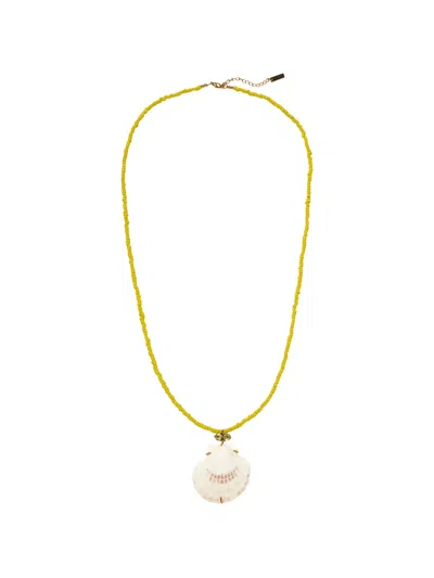Jennifer Behr Cayman Shell-pendant Necklace In Gold