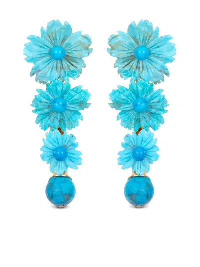 Jennifer Behr Charly Earrings In Blue