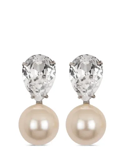 Jennifer Behr Cimone Crystal Earrings In Silver