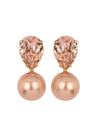 JENNIFER BEHR CIMONE TEARDROP PEARL EARRINGS