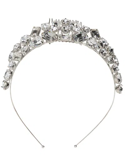 Jennifer Behr Clara Headband In Silver