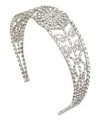 Jennifer Behr Clarabow Crystal Headband In Silver
