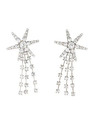 Pre-owned Jennifer Behr Comet Crystal-embellished Earrings In Multi