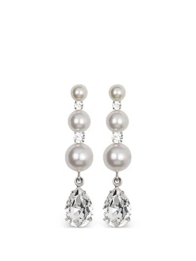 Jennifer Behr Corisande Crystal Earrings In Silver