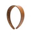 Jennifer Behr Cruz Leather Headband In Brown