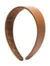 Jennifer Behr Cruz Leather Headband In Brown