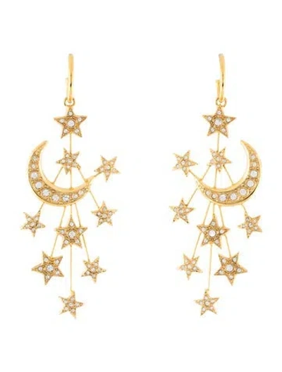 Pre-owned Jennifer Behr Crystal Azriel Drop Earrings In Multicolor