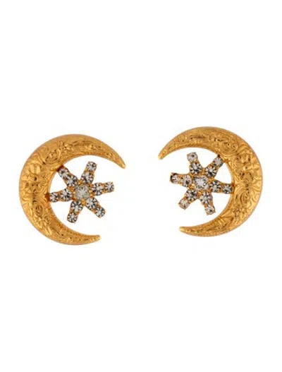 Pre-owned Jennifer Behr Crystal Callisto Stud Earrings In Multicolor