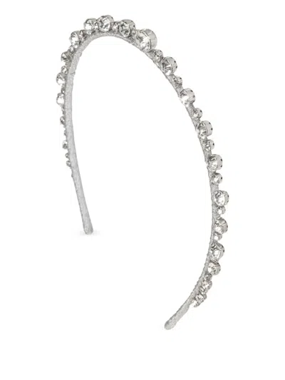 Jennifer Behr Crystal Camille Headband In Metallic