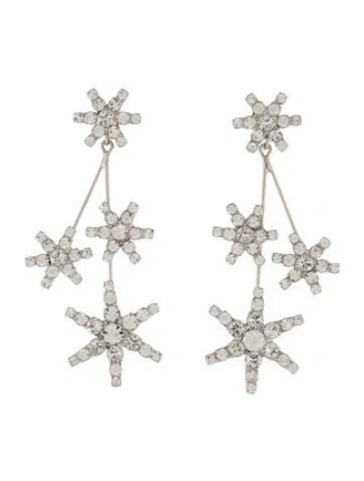 Pre-owned Jennifer Behr Crystal Chandelier Earrings In Multi