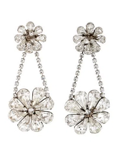 Pre-owned Jennifer Behr Crystal Chandelier Earrings In Multicolor