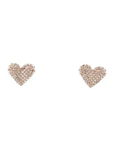 Pre-owned Jennifer Behr Crystal Christa Stud Earrings In Multi